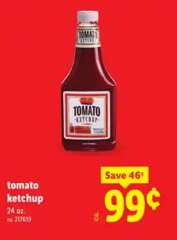 Lidl tomato ketchup offer