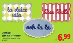 Lidl LIVARNO bath mat assortment offer