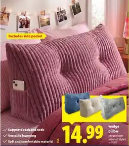 Lidl wedge pillow offer