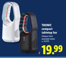 Lidl TRONIC compact tabletop fan offer