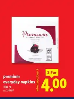 Lidl premium everyday napkins offer