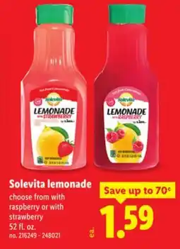 Lidl Solevita lemonade offer