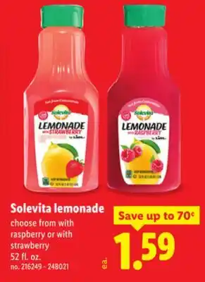 Lidl Solevita lemonade offer
