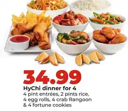 Hy-Vee HyChi dinner for 4 offer