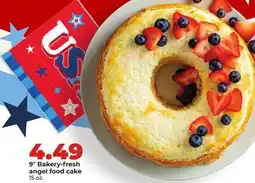 Hy-Vee 9 Bakery-fresh angel food cake offer