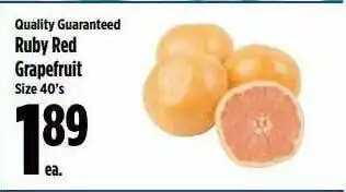 KTA Super Stores Quality Guaranteed Ruby Red Grapefruit offer