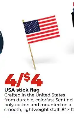 Hy-Vee USA stick flag offer