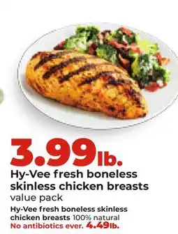 Hy-Vee Hy-Vee fresh boneless skinless chicken breasts offer