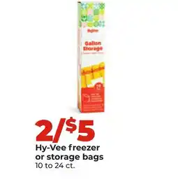 Hy-Vee Hy-Vee freezer or storage bags offer