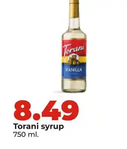 Hy-Vee Torani syrup offer