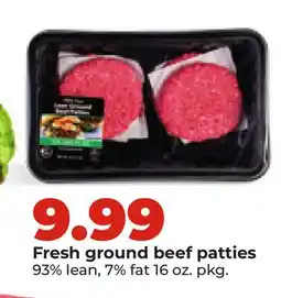 Hy-Vee Fresh ground beef patties offer