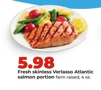 Hy-Vee Fresh skinless Verlasso Atlantic salmon portion offer