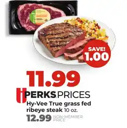 Hy-Vee Hy-Vee True grass fed ribeye steak offer