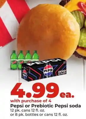 Hy-Vee Pepsi or Prebiotic Pepsi soda offer