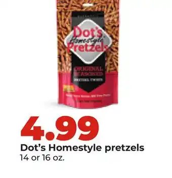 Hy-Vee Dot's Homestyle pretzels offer