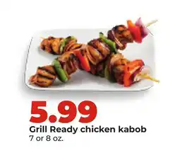 Hy-Vee Grill Ready chicken kabob offer