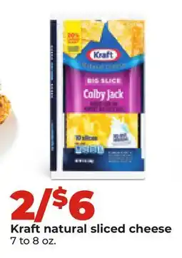Hy-Vee Kraft natural sliced cheese offer