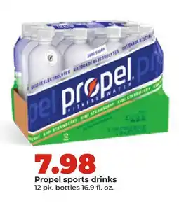 Hy-Vee Propel sports drinks offer