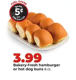 Hy-Vee Bakery-fresh hamburger or hot dog buns offer