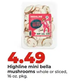 Hy-Vee Highline mini bella mushrooms offer