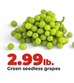 Hy-Vee Green seedless grapes offer