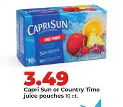 Hy-Vee Capri Sun or Country Time juice pouches offer