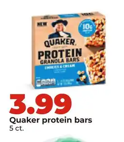 Hy-Vee Quaker protein bars offer
