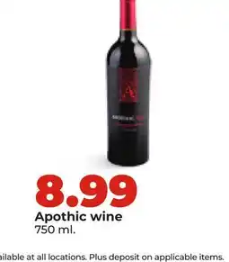 Hy-Vee Apothic wine offer