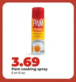 Hy-Vee Pam cooking spray offer