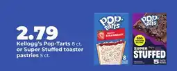 Hy-Vee Kellogg's Pop-Tarts 8 ct. or Super Stuffed toaster pastries 5 ct offer