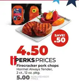 Hy-Vee Firecracker pork chops offer