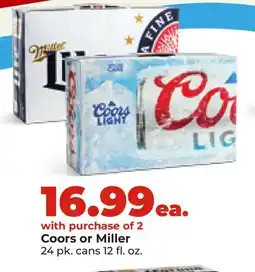 Hy-Vee Coors or Miller offer