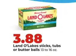 Hy-Vee Land O'Lakes sticks, tubs or butter balls offer