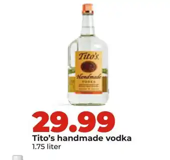 Hy-Vee Tito's handmade vodka offer