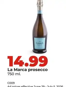 Hy-Vee La Marca prosecco offer