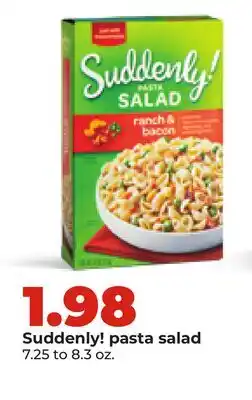Hy-Vee Suddenly! pasta salad offer