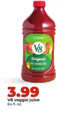 Hy-Vee V8 veggie juice offer
