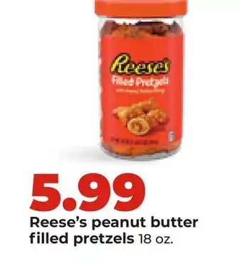 Hy-Vee Reese's peanut butter filled pretzels offer