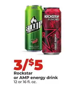 Hy-Vee Rockstar or AMP energy drink offer
