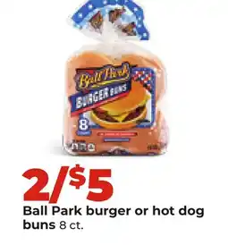 Hy-Vee Ball Park burger or hot dog buns offer