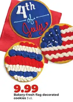 Hy-Vee Bakery-fresh flag decorated cookies offer