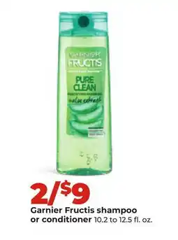 Hy-Vee Garnier Fructis shampoo or conditioner offer