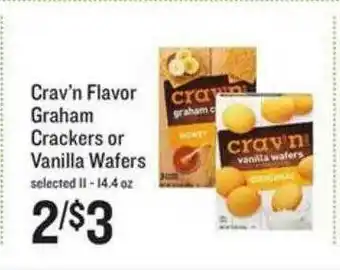 Lowes Foods Crav'N Flavor Graham Crackers Or Vanilla Wafers offer