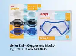 Meijer Meijer Swim Goggles and Masks offer