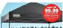Meijer Lake & Trail 10'x10 Straight Leg Canopy offer
