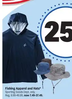 Meijer Fishing Apparel and Hats offer