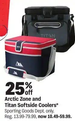 Meijer Arctic Zone and Titan Softside Coolers offer