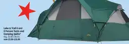 Meijer Lake & Trail 6 and 8 Person Tents and Camping Quilts offer