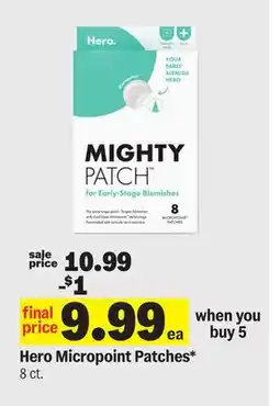 Meijer Hero Micropoint Patches offer
