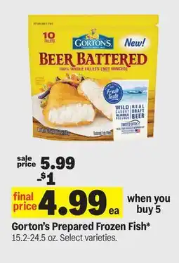 Meijer Gorton's Prepared Frozen Fish offer